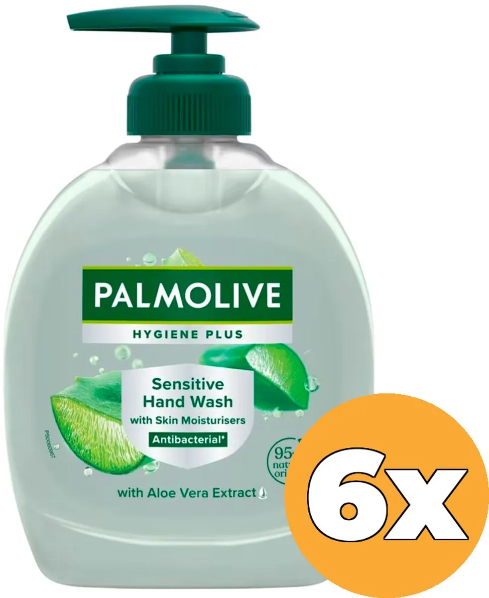 Palmolive Handzeep Plus Sensitive Aloe 6x300ml