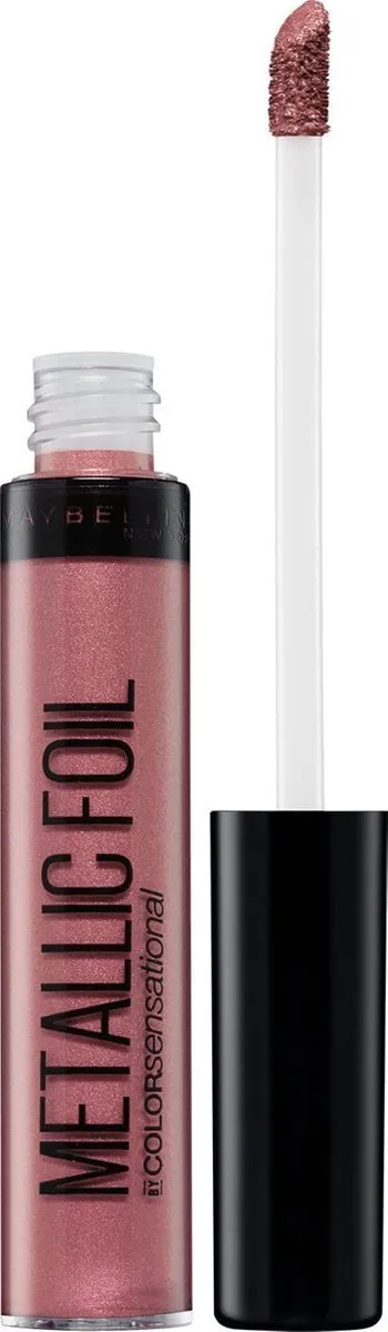 Maybelline Color Sensational Vivid Metallic Foil Lipgloss 95 Luna - Roze