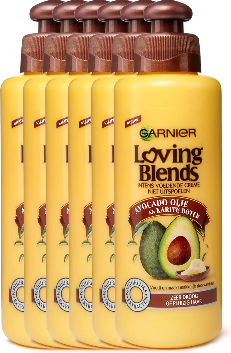 Garnier Loving Blends Leave-In Crème Avocado & Shea 200ml - 6x