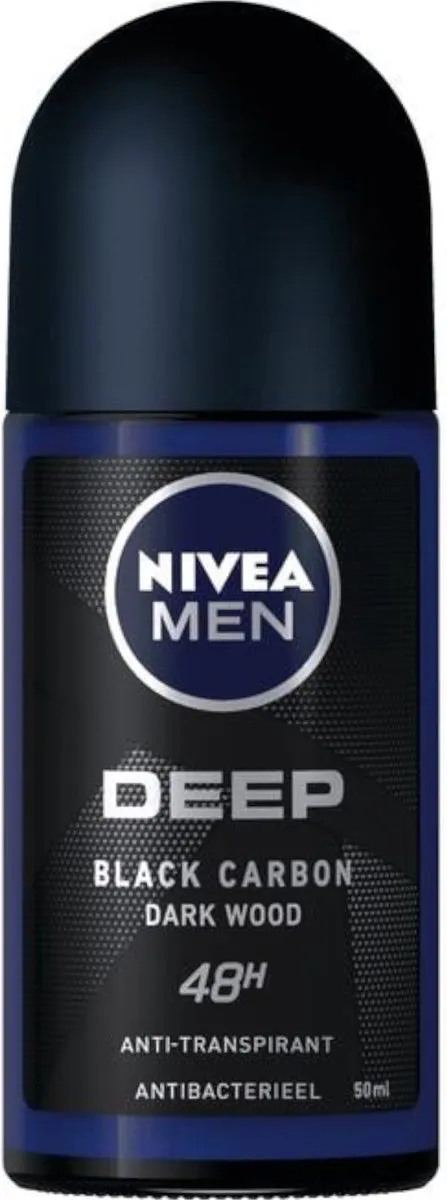 NIVEA Men Deep Black Carbon Deo Roller 50ml