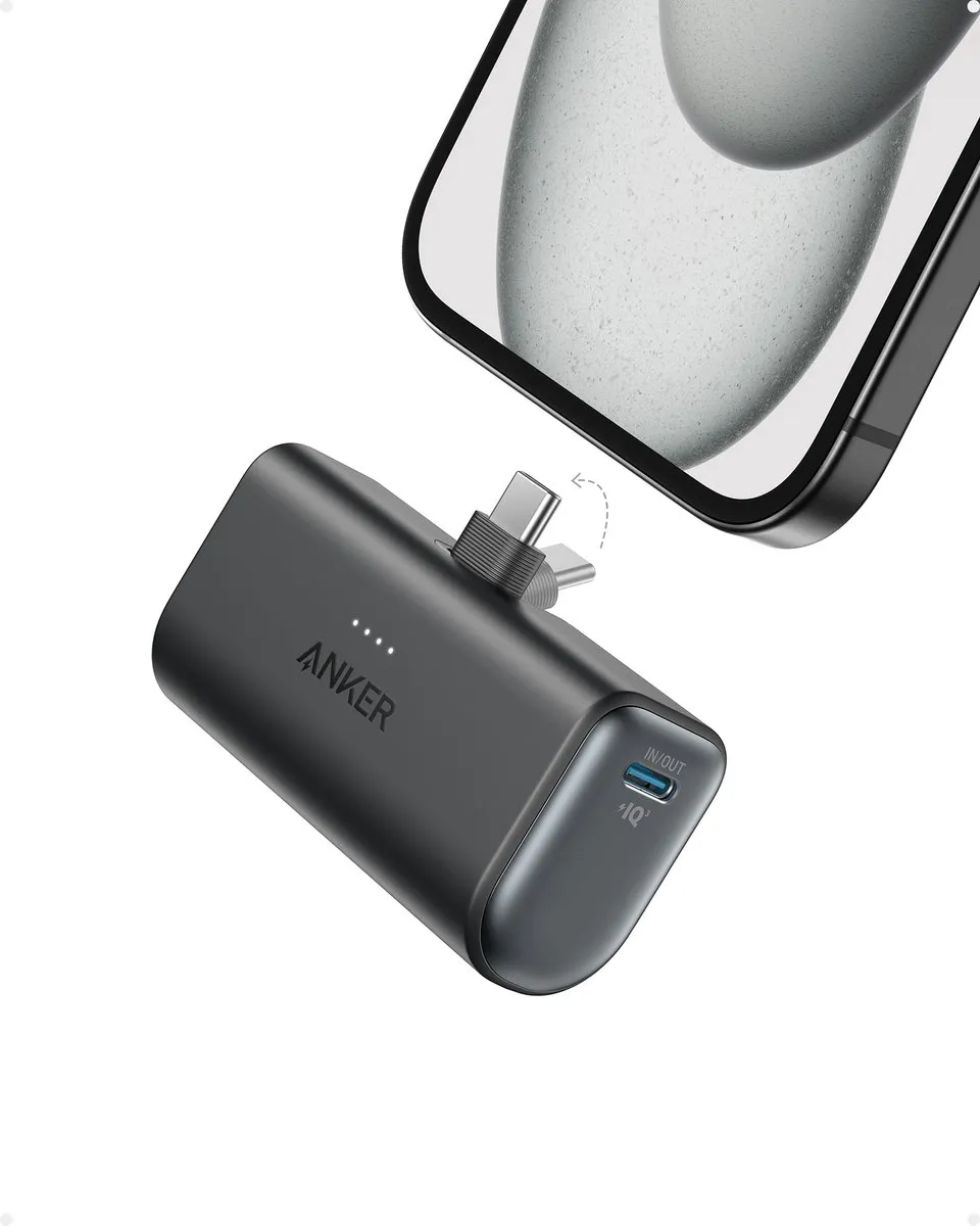 Anker Nano Powerbank A1653H11 - 5000mAh 22,5W - Zwart