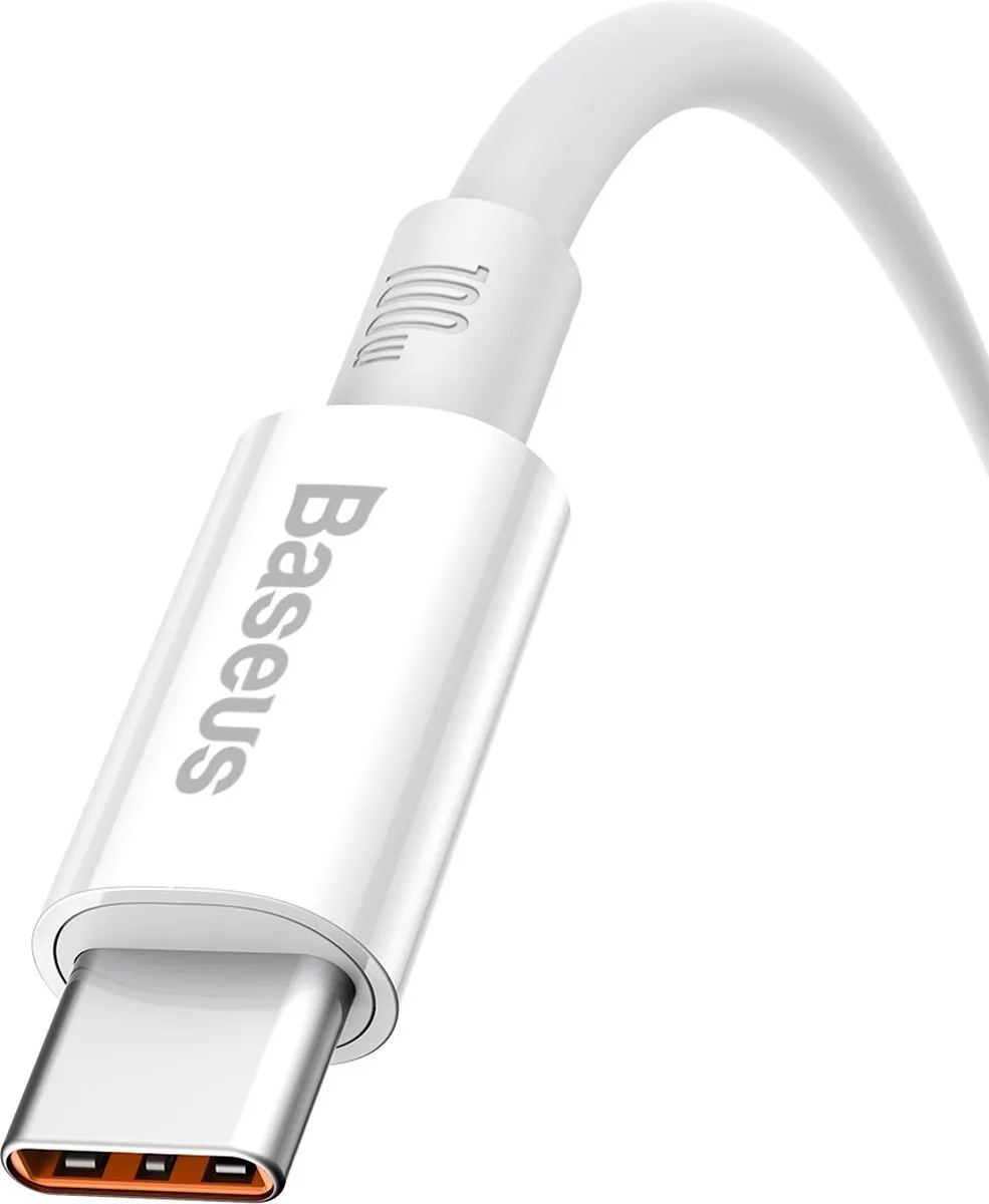 Baseus Universele USB naar Type-C Kabel 100W - 2m - Wit
