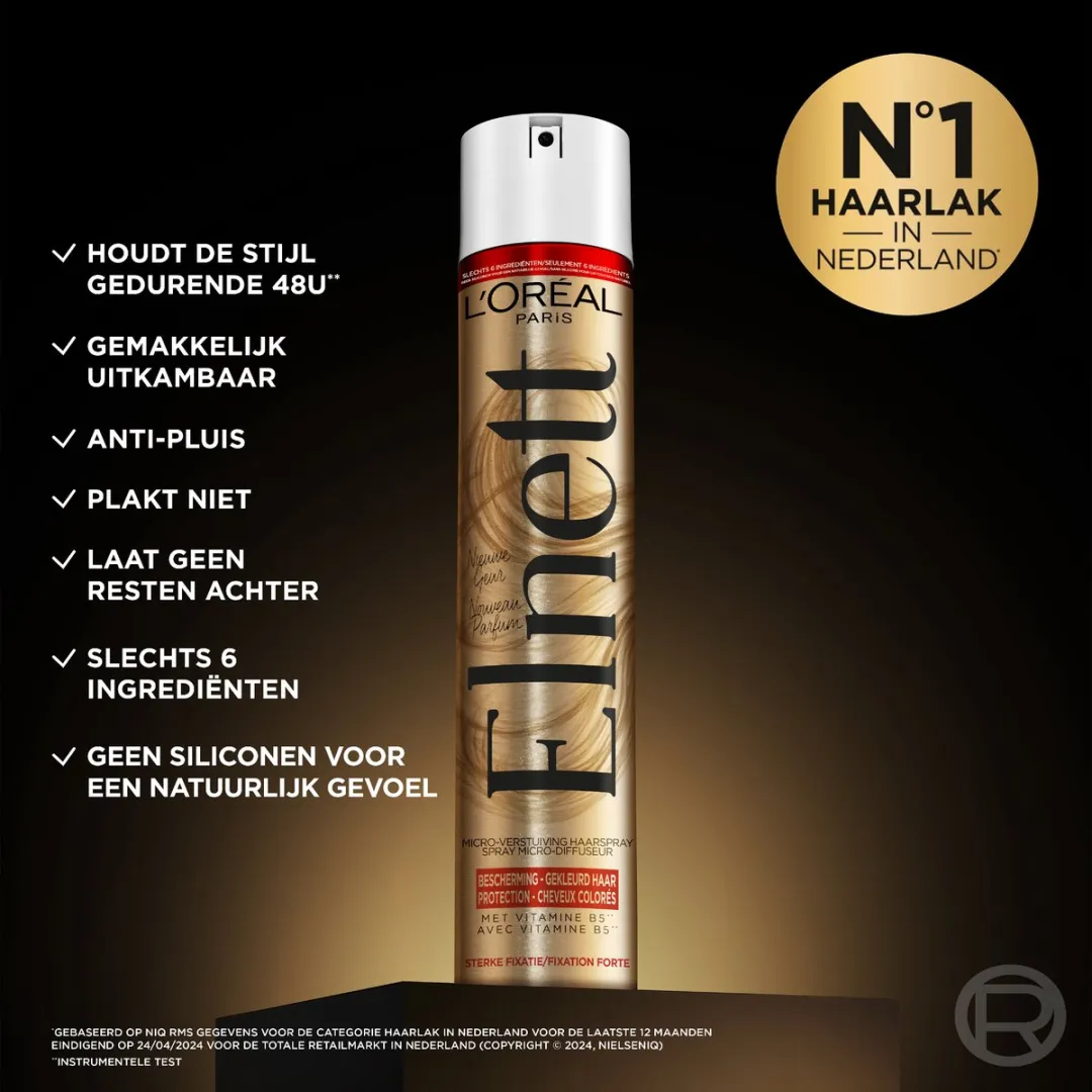 L'Oréal Paris Elnett Kleurbescherming Haarlak 400ml