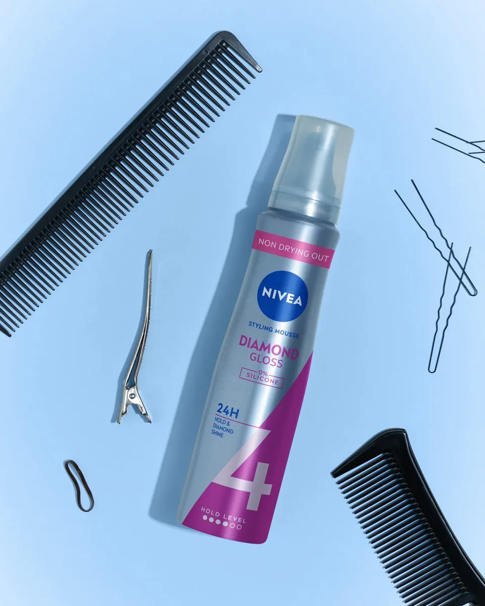 NIVEA Extra Strong Styling Mousse 6x150ml - Panthenol & Vitamine B3