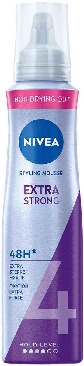 NIVEA Extra Strong Styling Mousse 6x150ml - Panthenol & Vitamine B3 - afbeelding 6 van 6
