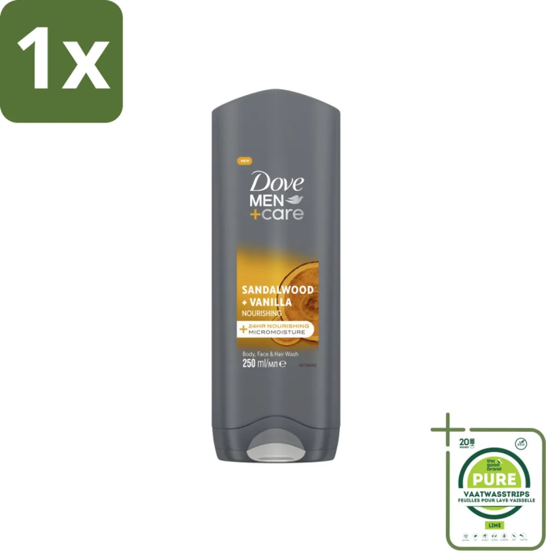 Dove Men+Care Douchegel Sandelhout & Vanille 250ml