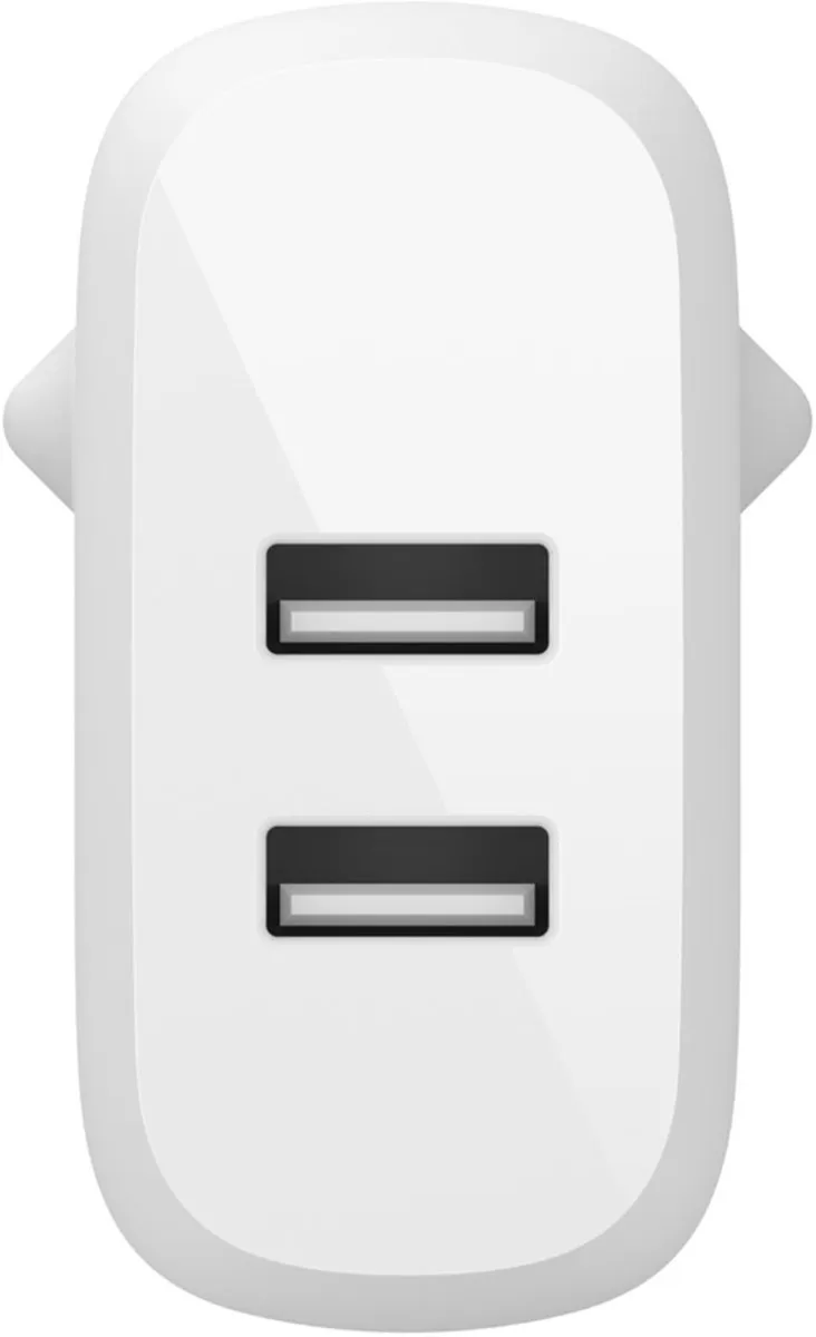 Belkin WCE001vf1MWH Dual USB Oplader 24W - Wit