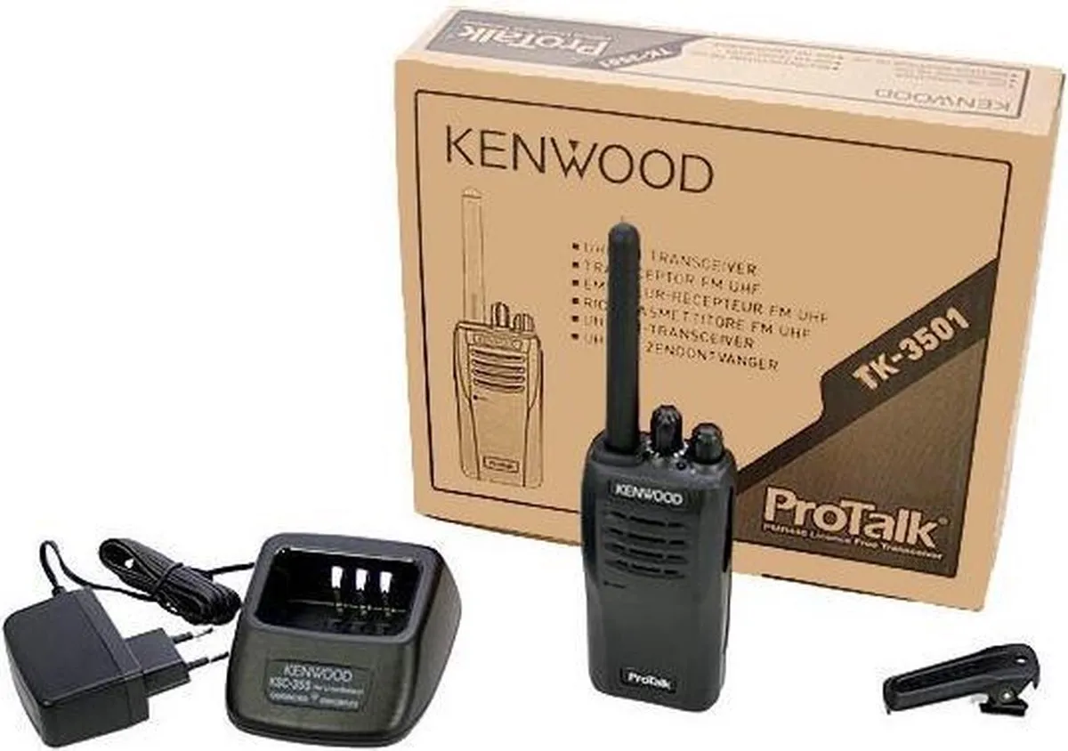 Kenwood TK-3501E PMR-portofoon - 16 Kanalen - Zwart