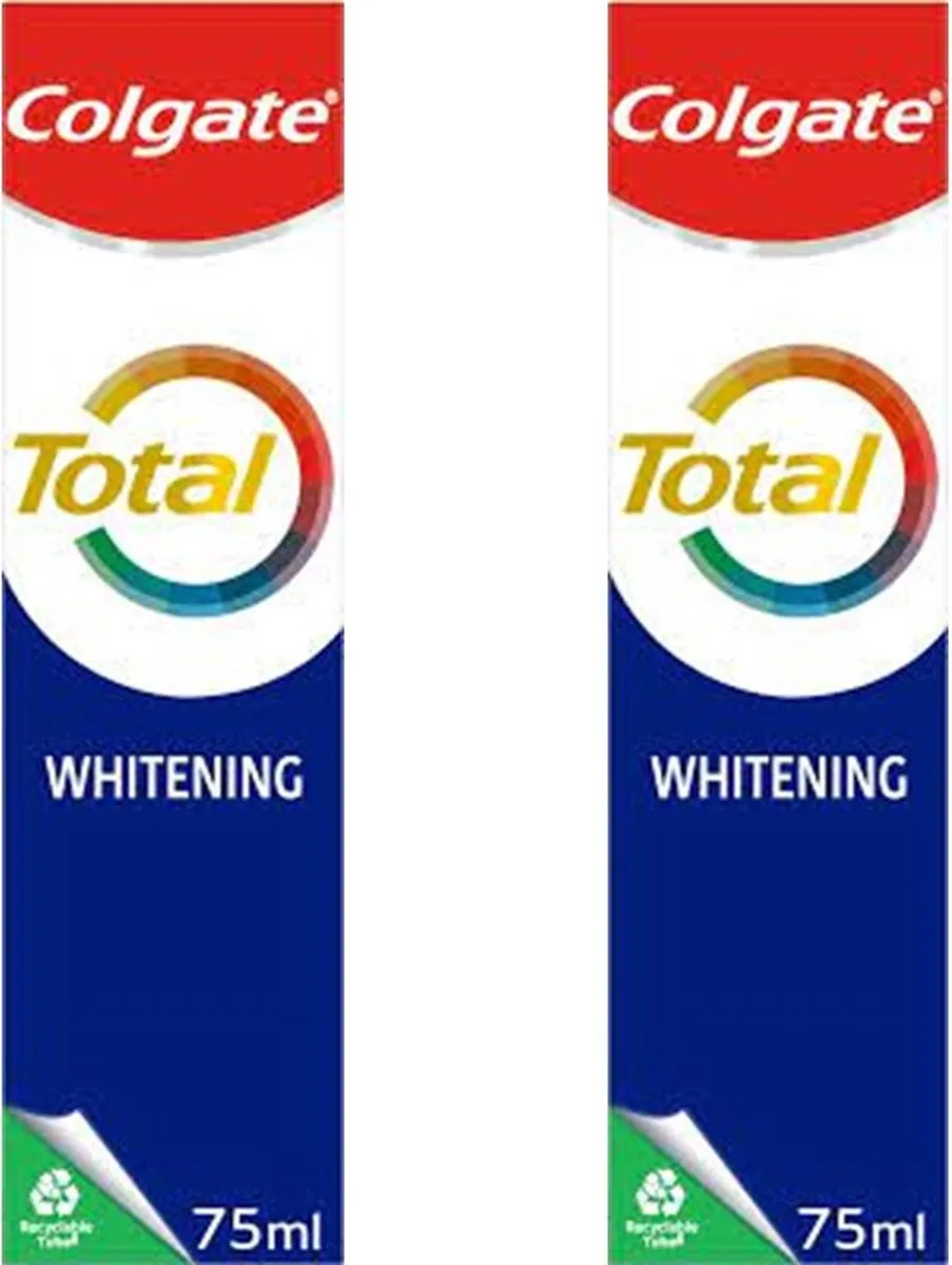 Colgate Total Whitening Tandpasta 2x75ml