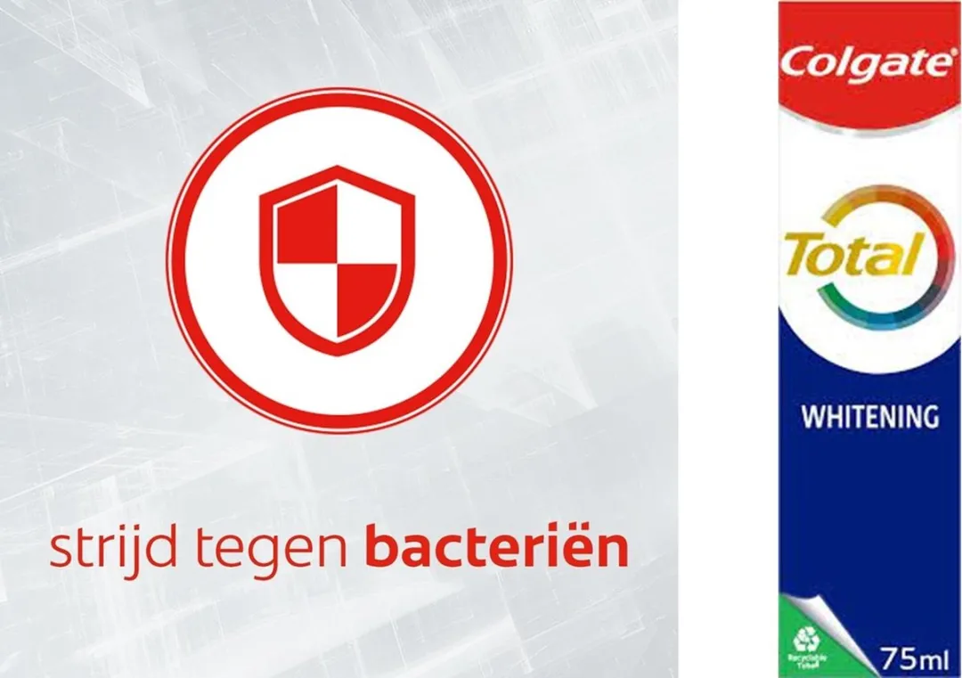 Colgate Total Whitening Tandpasta 2x75ml