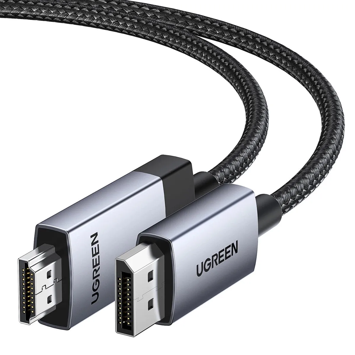 UGREEN DP119 DisplayPort naar HDMI Kabel 2m - Grijs - afbeelding 3 van 6
