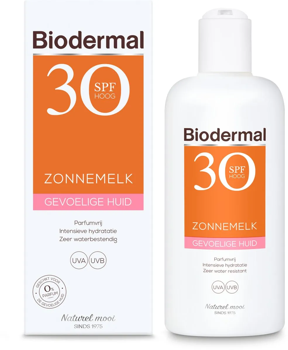 Biodermal Zonnebrand Gevoelige Huid SPF 30 - 200ml