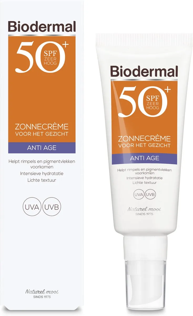 Biodermal Anti Age Zonnecrème Gezicht SPF 50 - 40ml