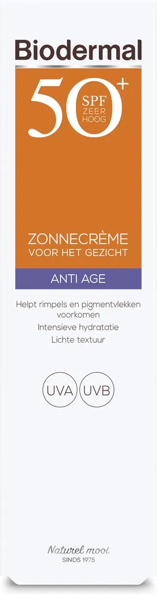 Biodermal Anti Age Zonnecrème Gezicht SPF 50 - 40ml