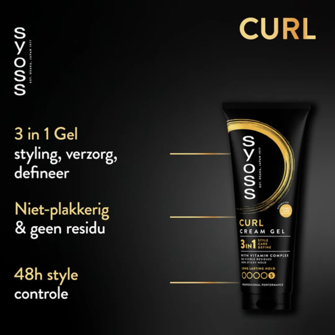 Syoss Curl Control Gel 250ml - 10 Stuks