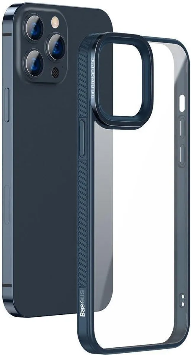 Baseus TPU Hoesje iPhone 13 Pro Max ARJT000513 - Blauw/Transparant