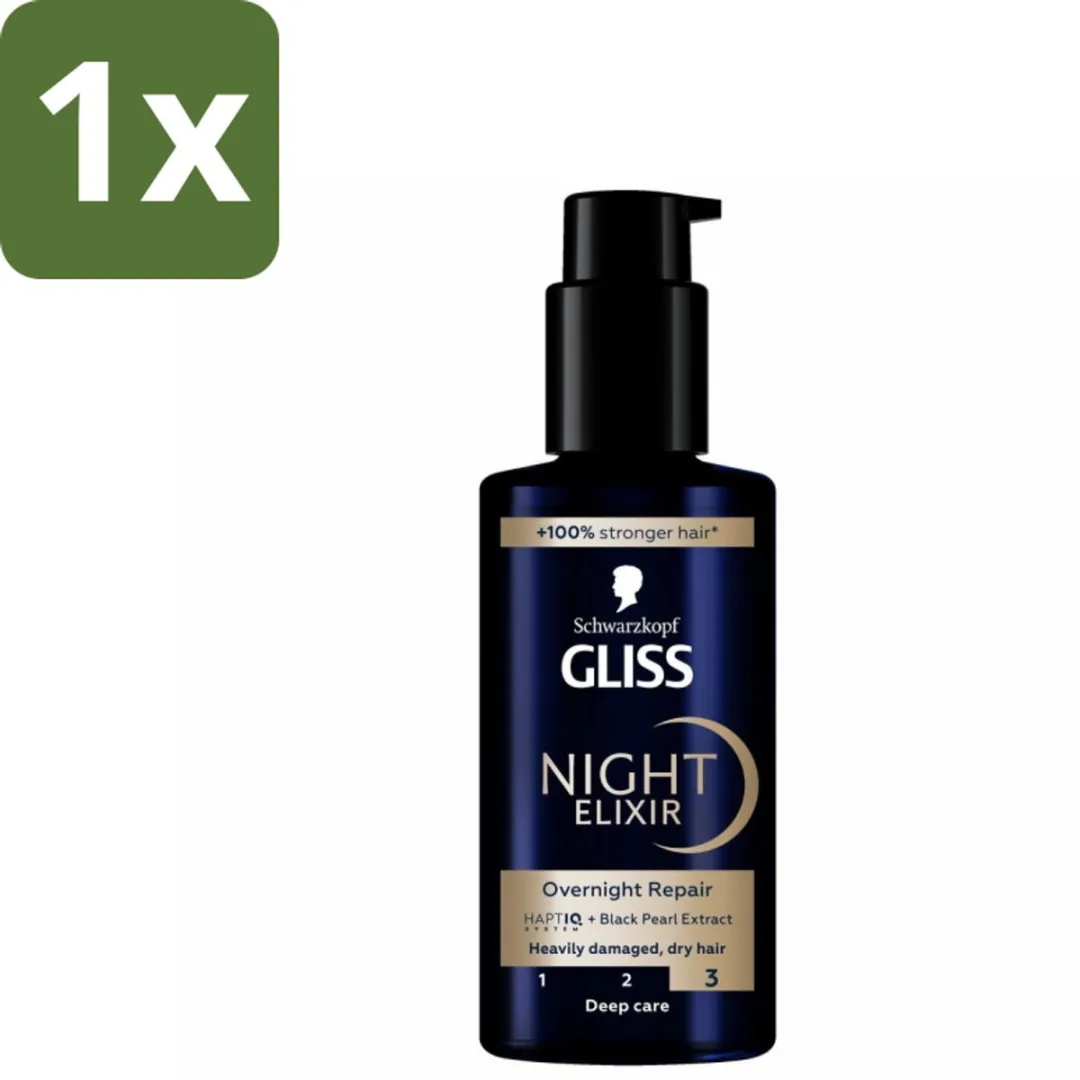 Schwarzkopf Gliss Kur Night Elixer Overnight Repair Haarserum 100ml