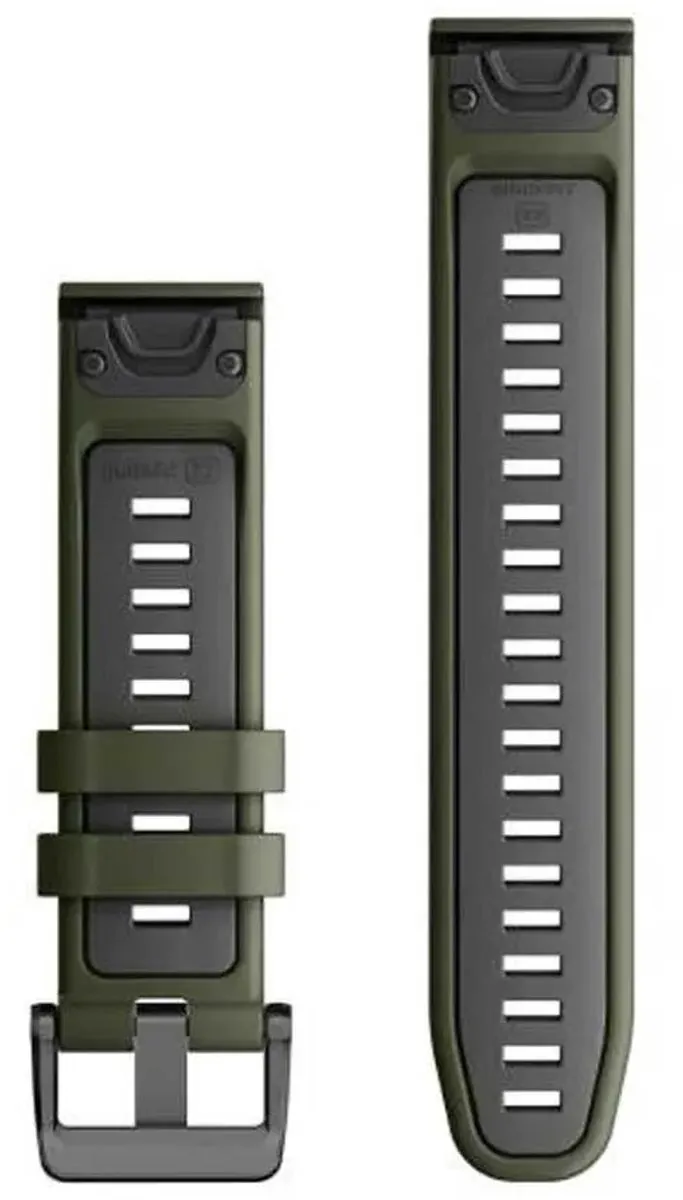 Garmin QuickFit Siliconen Band Moss/Graphite 22mm - Activity Tracker