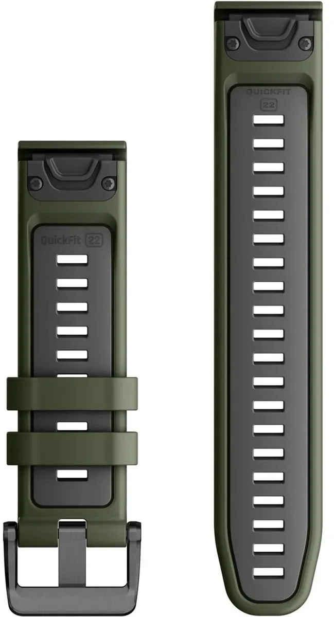 Garmin QuickFit Siliconen Band Moss/Graphite 22mm - Activity Tracker