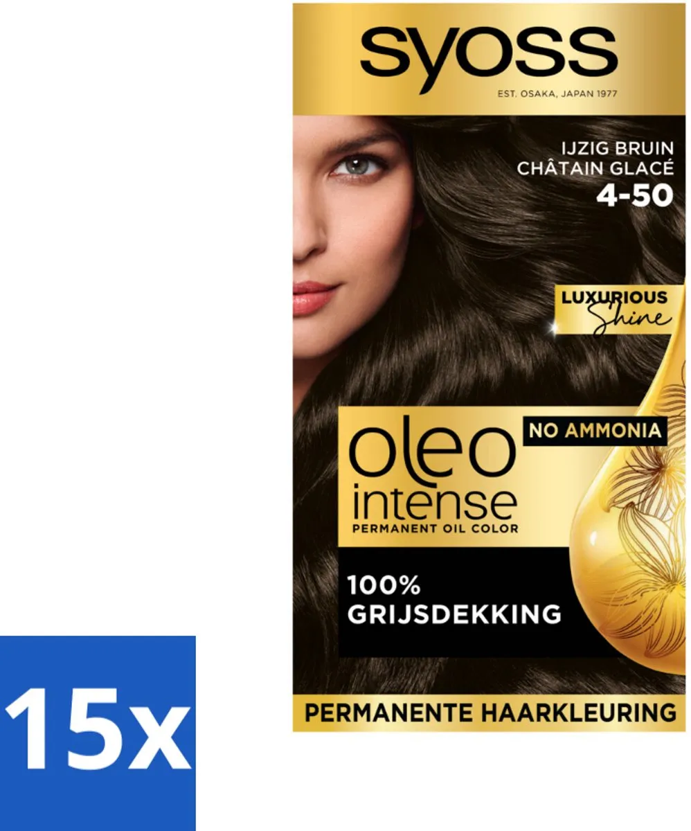 SYOSS Oleo Intense 4-50 Ijzig Bruin Haarverf - 1725ml