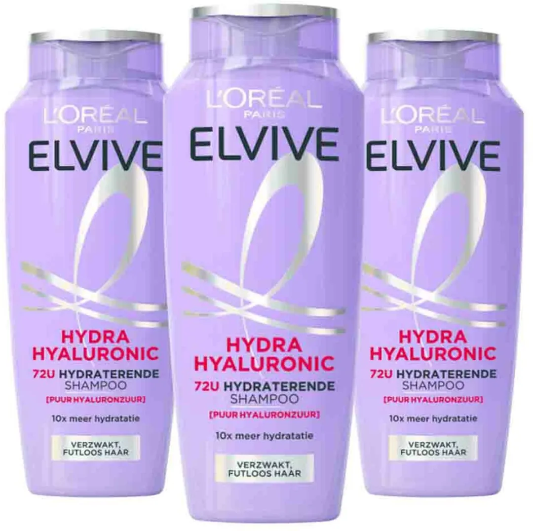 L'Oréal Elvive Hydra Hyaluronic Shampoo 3x250ml