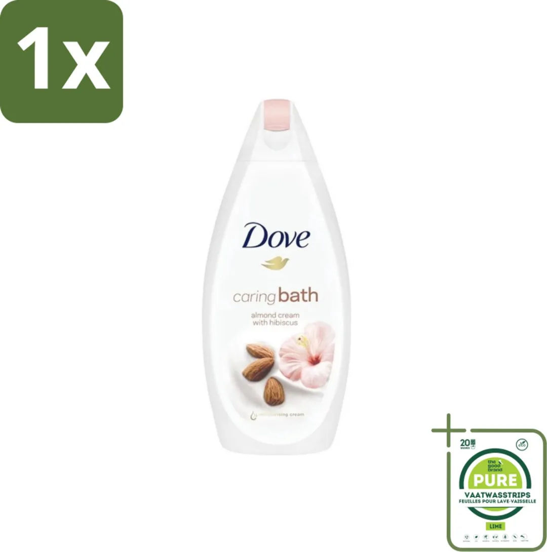 Dove Caring Bath Almond Badcrème 450ml