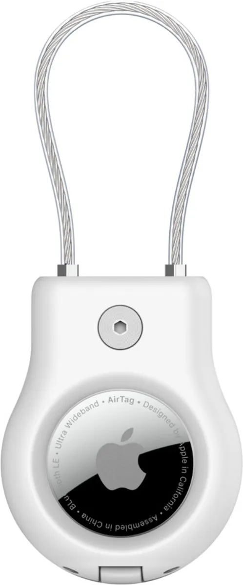 Belkin Beschermende Houder met Staalkabel voor AirTag - Wit
