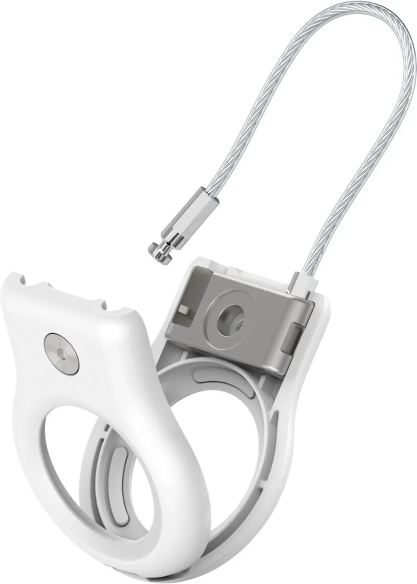 Belkin Beschermende Houder met Staalkabel voor AirTag - Wit - afbeelding 6 van 6