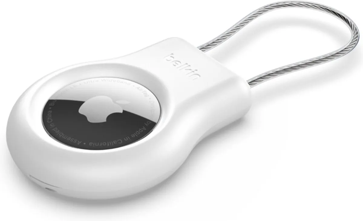 Belkin Beschermende Houder met Staalkabel voor AirTag - Wit