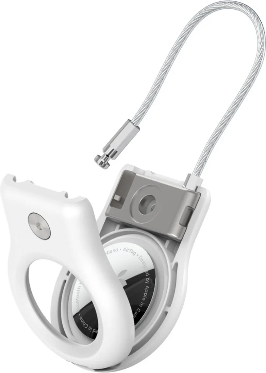 Belkin Beschermende Houder met Staalkabel voor AirTag - Wit