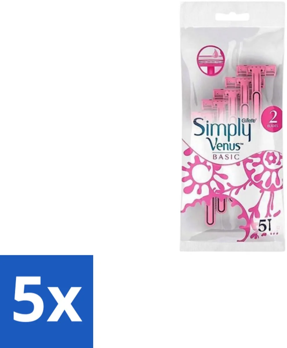Gillette Venus Simply Basic Wegwerpscheermesjes 5 Stuks