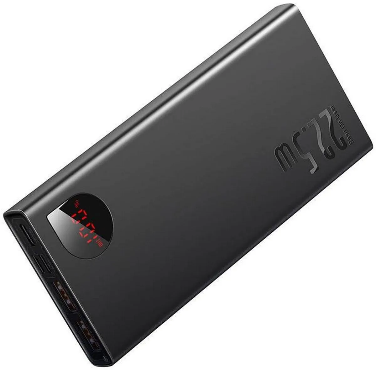 Baseus Adaman 10000mAh Powerbank - 22.5W - 3x Opladen - Zwart