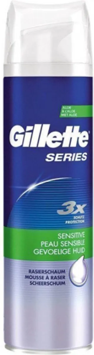 Gillette Series Gevoelige Huid Scheerschuim 250ml - 3 Stuks