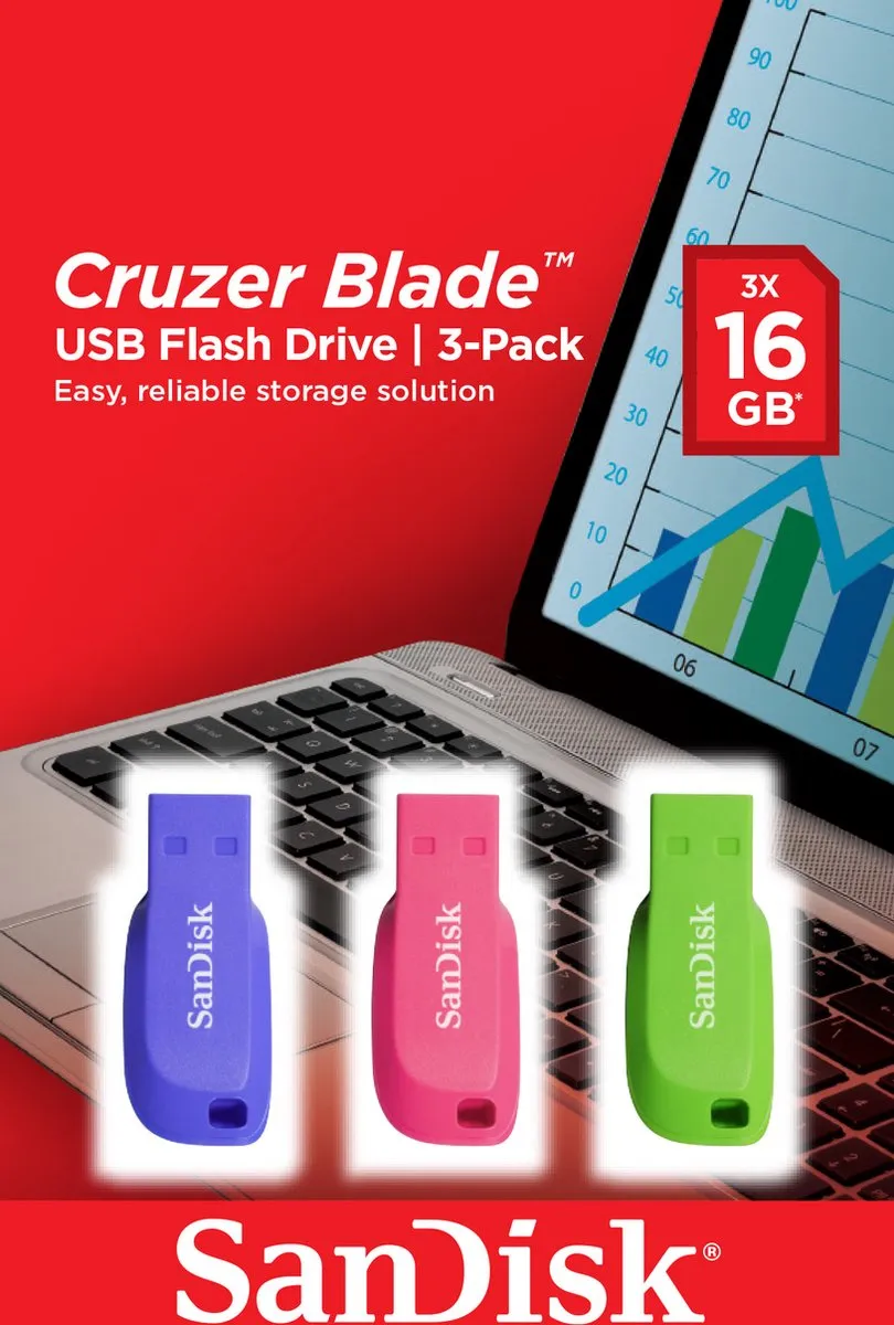 SanDisk Cruzer Blade SDCZ50C-016G-B46T USB Stick