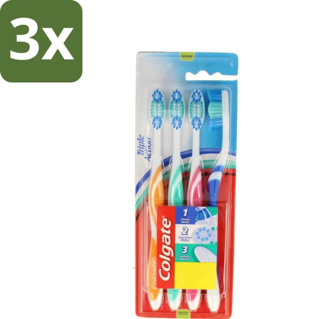 Colgate Triple Action Tandenborstels Medium