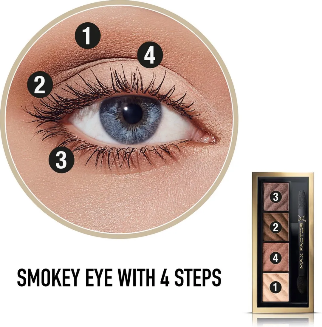 Max Factor Smokey Eye Drama Kit - 4 Oogschaduwen 6ml - Alluring Nude