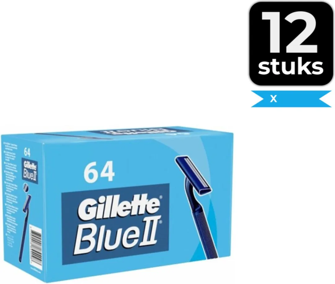 Gillette Blue II Wegwerpscheermesjes 64 Stuks