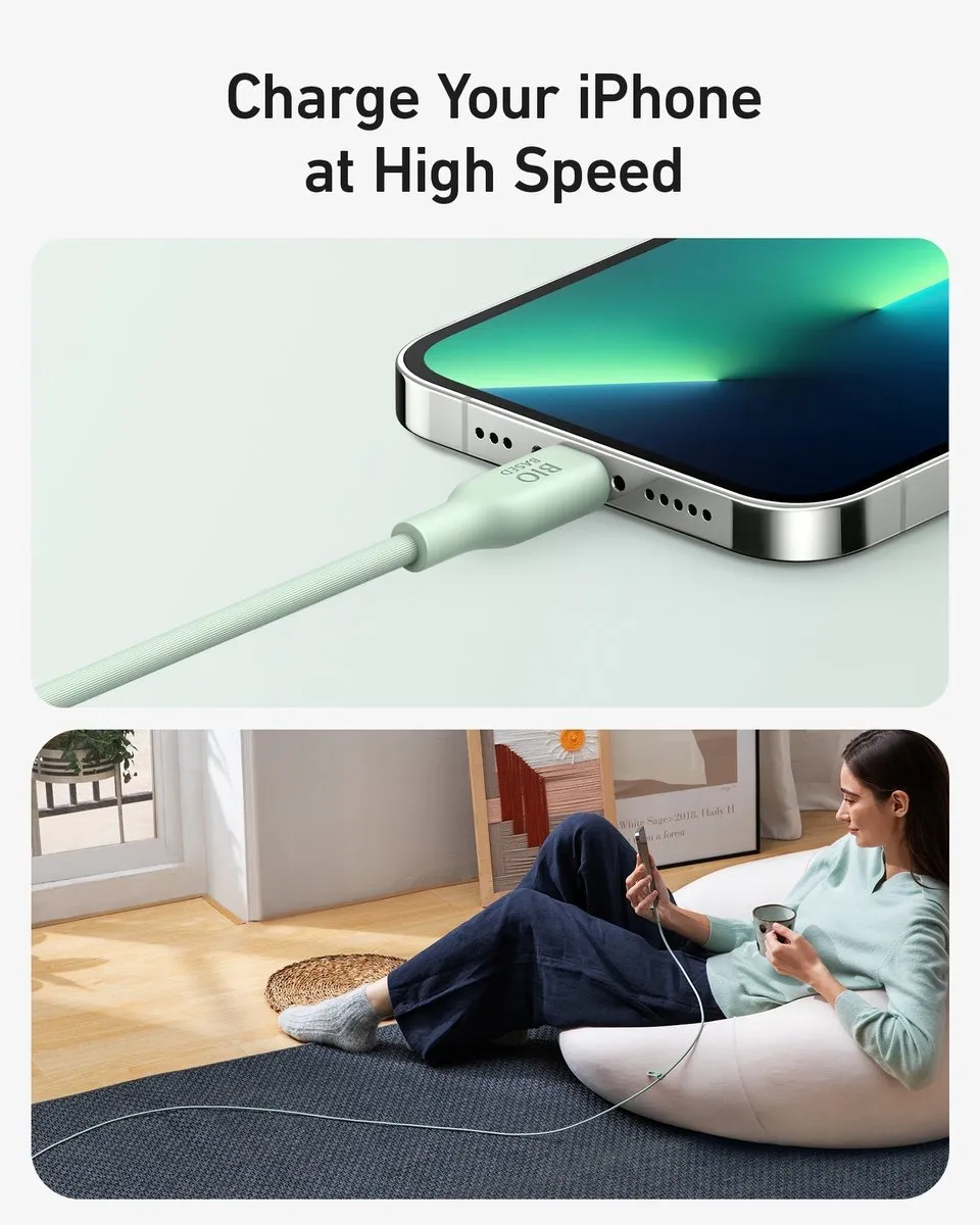 Anker 541 USB-C naar Lightning Kabel 180cm - Groen