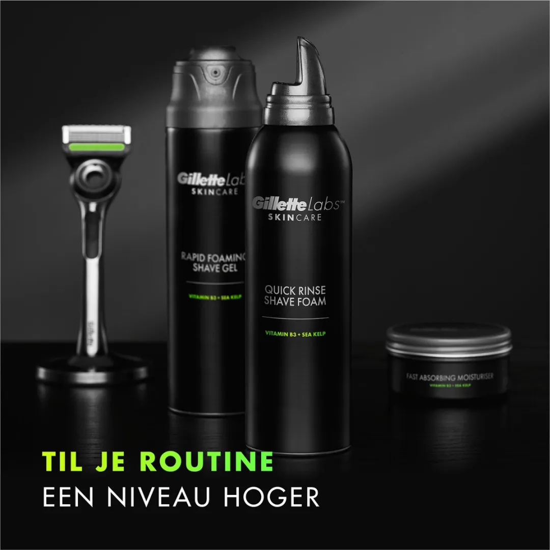GilletteLabs Snel Afspoelbaar Scheerschuim 240ml - afbeelding 6 van 6