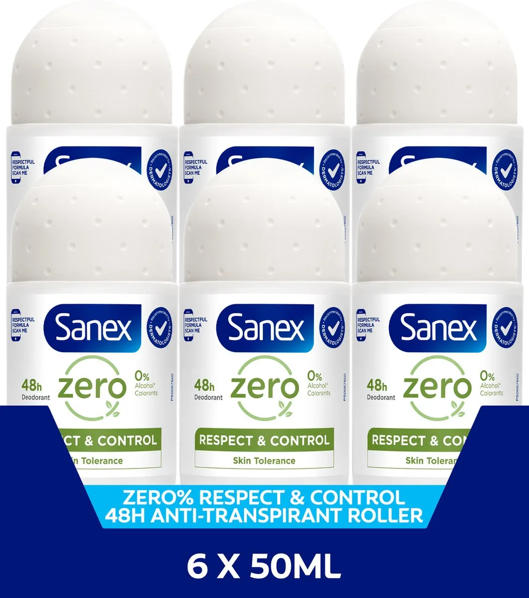 Sanex Zero% Respect & Control Deodorant Roller 300ml