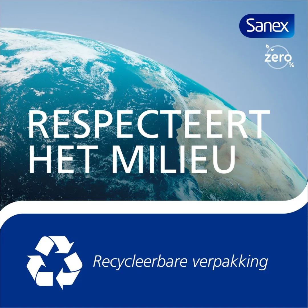 Sanex Zero% Respect & Control Deodorant Roller 300ml - 6 Stuks