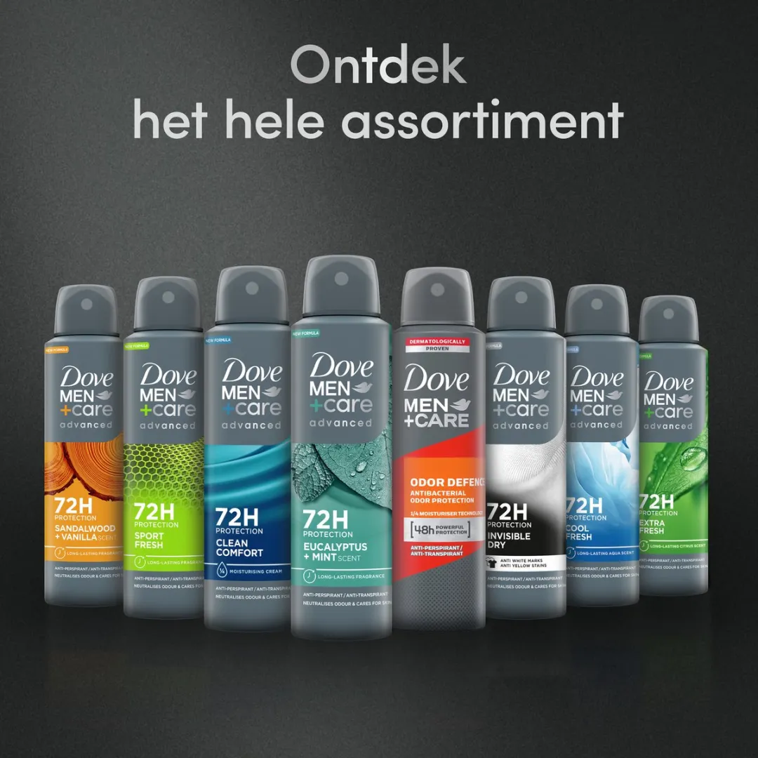 Dove Men+Care Anti-Transpirant Spray Invisible Dry 6x150ml