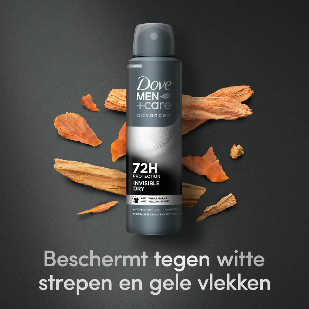 Dove Men+Care Anti-Transpirant Spray Invisible Dry 6x150ml