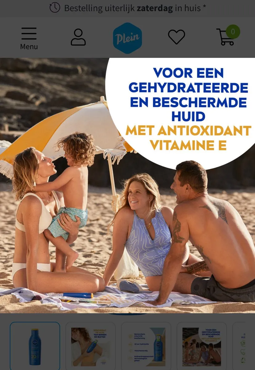NIVEA Zonnemelk SPF20 250ml