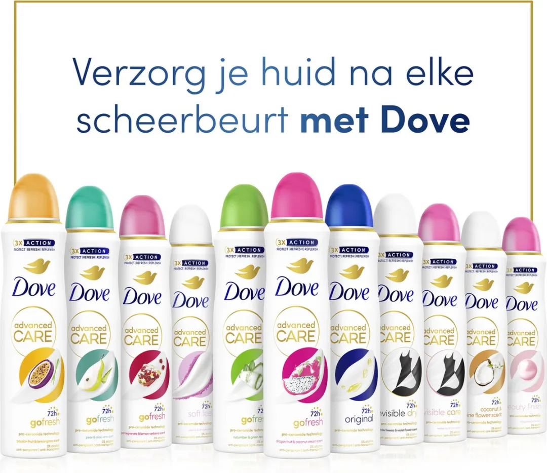 Dove Anti-Transpirant Spray Clean Touch - 6x150ml