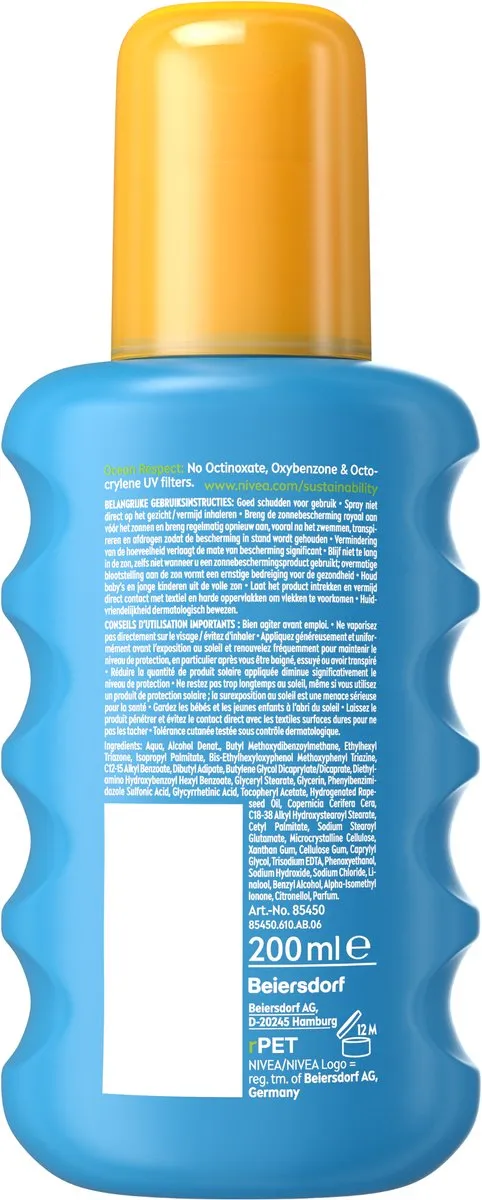 NIVEA SUN Protect & Bronze Zonnebrand Spray SPF 50 - 2x200ml - afbeelding 2 van 6