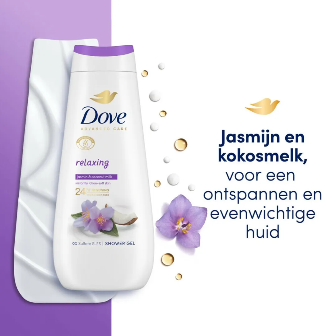 Dove Relaxing Douchecrème 400ml - afbeelding 6 van 6