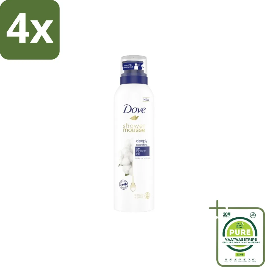 Dove Shower Foam Deeply Nourishing Cotton Oil 200ml