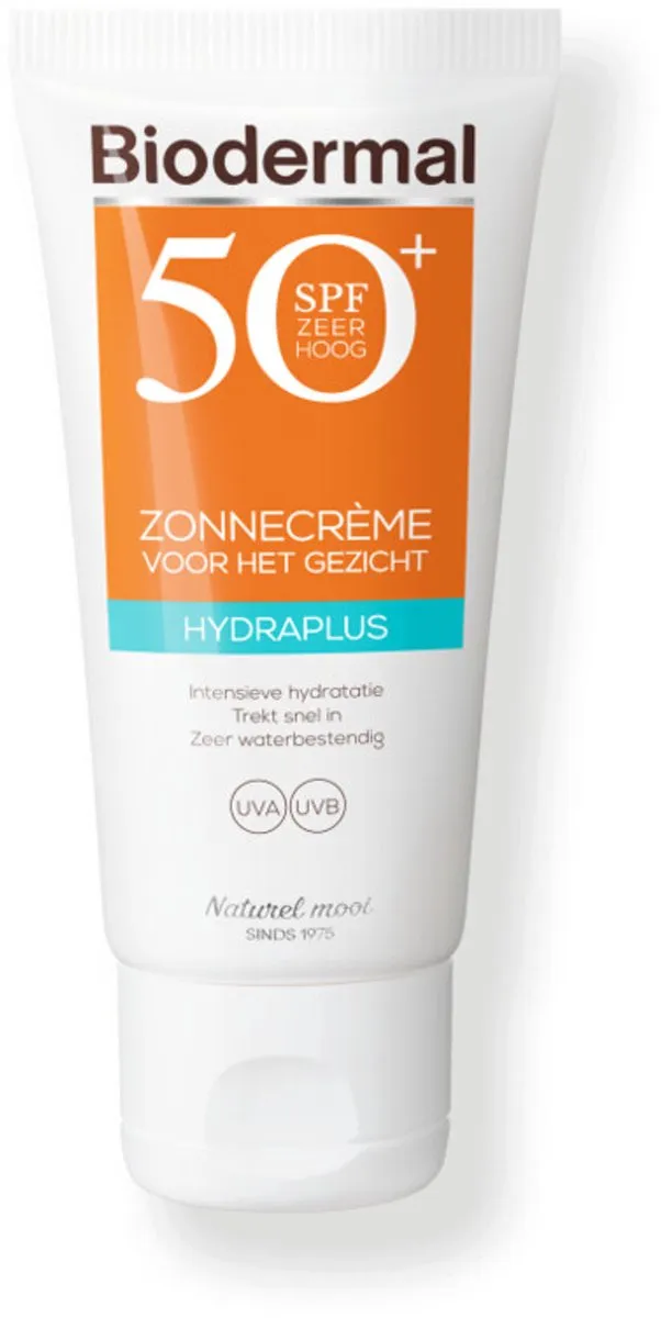 Biodermal Zonnecrème Gezicht Hydraplus SPF 50+