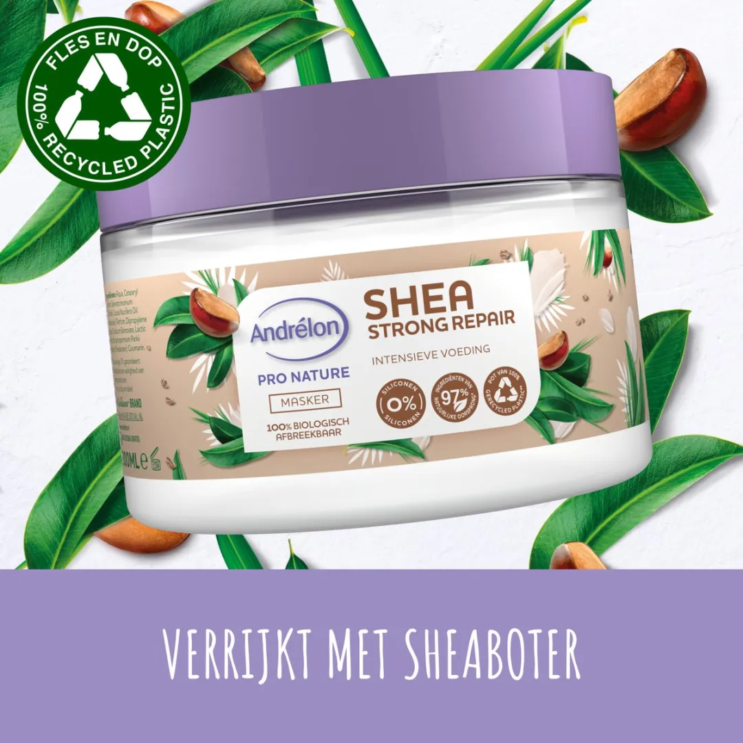 Andrélon Pro Nature Haarmasker Shea Strong Repair - 6x300ml
